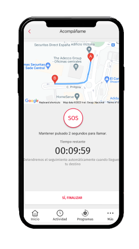 Pantalla acompañame guardián verisure