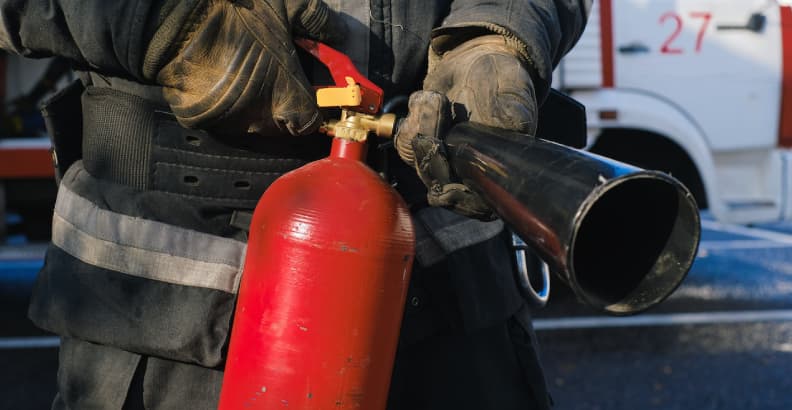 Tipos de extintores para cada clase de fuego