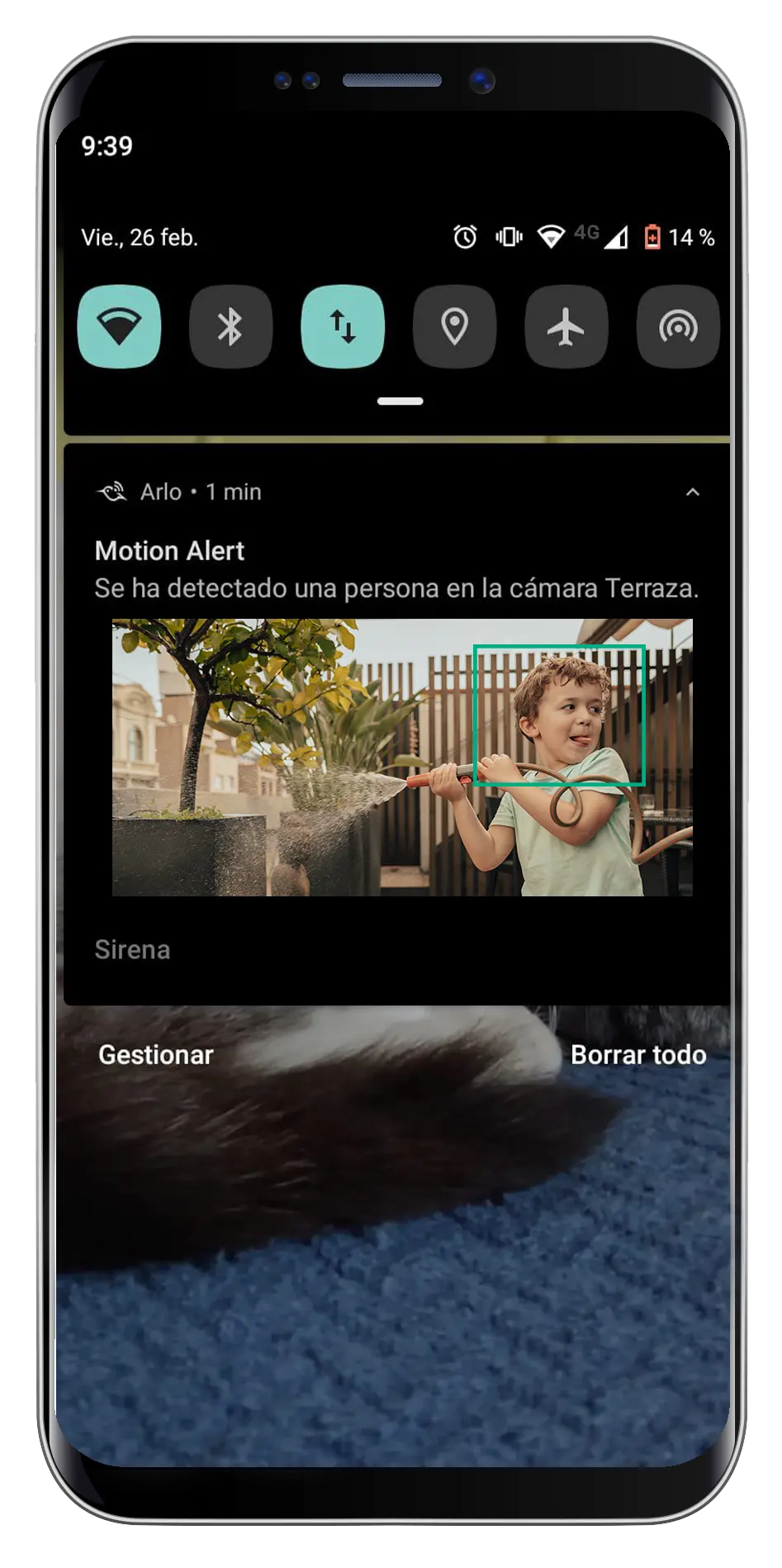 detectar persona en la cámara de seguridad